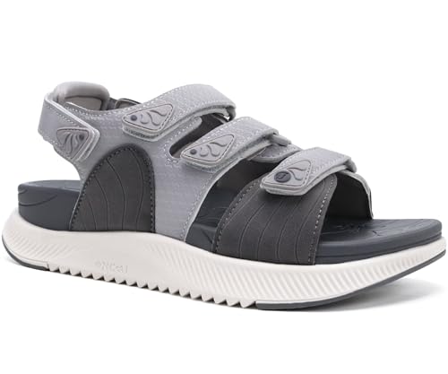 Image of ONCAI Women's Walking Sandals with Arch Support Hiking Athletic Sandals Woman Outdoor Cushion Footbed Water Summer Thick Rubber Soles Sandalias Mujer Size 6-12