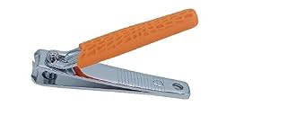 Brushman Nail Cutter Nail Clipper Sharp Fingernail Clippers Toenail Clippers Stainless Steel Sturdy Nail Trimmer for Men and Women (Big Orange)
