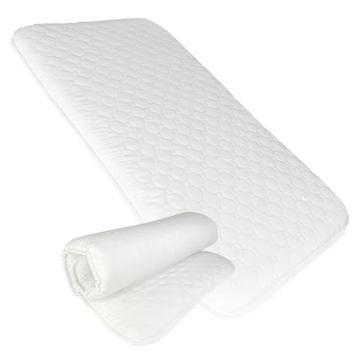 IDELIO Matelas de Voyage pour bébé, 60x120 cm H4, Bordé, Enroulable, Anti-étouffement, certifié...