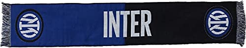  Sciarpa INTER Ufficiale Nuovo Logo 2021 Jacquard in Acrilico Nerazzurra SCJINLNMETA01
