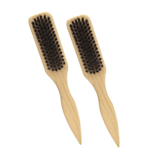 Didiseaon Beard Care Comb Kit 2pc Boar Bristle Brush for Haircuts Styling Maintenance