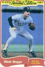 1985 Fleer Limited Edition Baseball Card #3 Wade Boggs