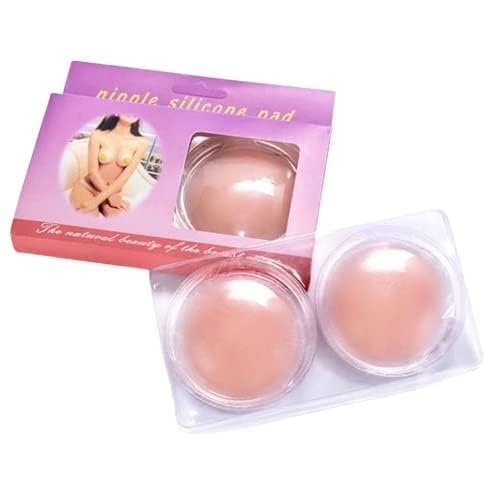 KARSHU Lifestyle Nipple Cover Reusable for Women Silicone Nipple Pasties Under Bra Skin Friendly Adhesive Nipple Pads for Women Girls Breast Nipple Pasties (Pack of 2) Beige-image-30