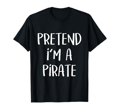 Pirate Costume Party Co. Unisex-All Ages Funny Halloween Pirate T-Shirt, Black, Small, Short Sleeve, Cotton 100%
