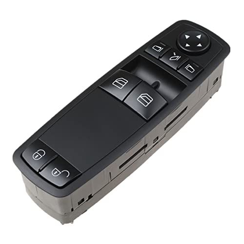 LEDFEWAG Interrupteur Commande lève vitre Bouton maître Console pour Auto A1698206510 Pour Classe A W169 A160 A180 Classe B W245