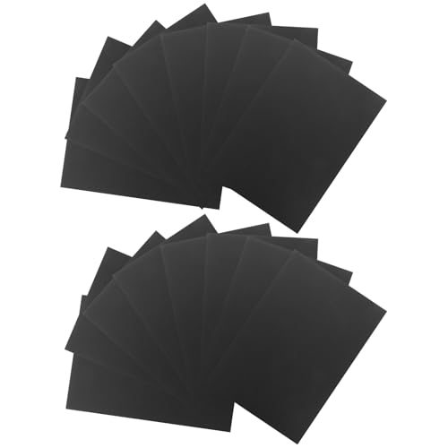 Papier noir cartonné épais de 50 feuilles pour le dessin et croquis