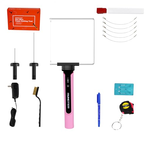 3 in 1 Hot Wire Foam Cutter Kit,Blue Foam Cutter Electric Foam Cutting Tool, Heated Foam Carving Knife Kit