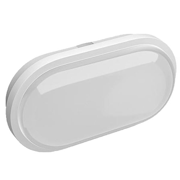 VoltShine Plafón LED Ovalado 20W IP65 6000K - Iluminación eficiente y resistente para exteriores, ideal para jardines y zonas húmedas.
