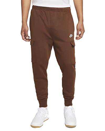 Nike Club BB Cargo Sweatpants Jogginghosen (M, Cacao/White)