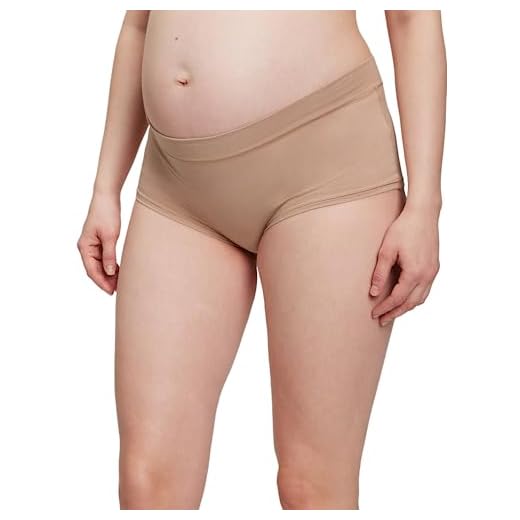 GAP Short feminino de algodão orgânico, Cafe Au Lait, M