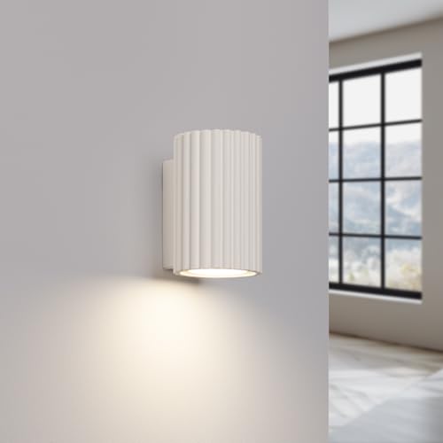 SOLLUX lighting Wandleuchte Innen Wandlampe Aluminium LED-Glühbirne 3000K warmes Weiß Licht 1 Flammig 6,5 x 8,5 x 10 cm GLOOW Beige SOLLUX lighting Wandleuchte Innen Wandlampe Aluminium LED-Glühbirne 3000K warmes Weiß Licht 1 Flammig 6,5 x 8,5 x 10 cm GLOOW Beige