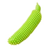 N-X Juguete para masticar en pepino para cachorros, juguete para dentición cachorros, juguete goma para masticar perros y mascotas para 2-8 meses, limpieza y alivio la picazón