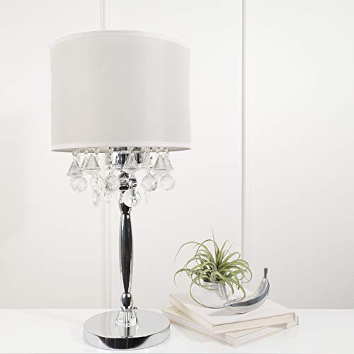 Ok-5110T 30-Inch Crystal Silver Table Lamp #TOP1
