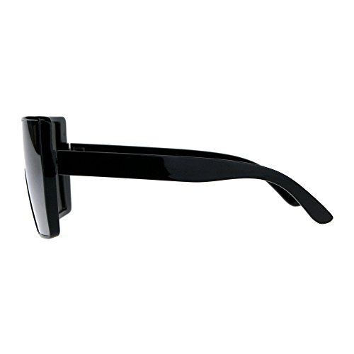 PASTL Extra Oversized Fashion Sunglasses Square Shield Frame Mirror Lens4