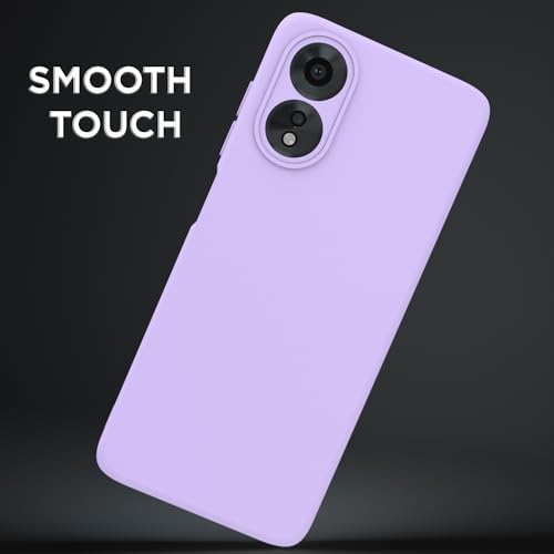 Image of Outlouders Back Cover for Oppo A38 4G / Oppo A18 4G | Camera Protection | Durable Soft Matte Silicone Bumper Case (Purple)
