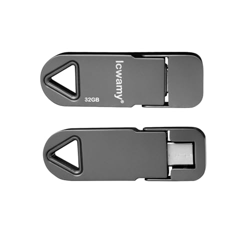 lcwamy Type C 32GB USB Stick USB C Metal USB Flash Drive USB C Flash Drive Type C Memory Stick (32GB,1PC)