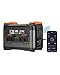 NECESPOW Tragbare Powerstation S2400, 2048Wh/2400W (4500W Spitze) LiFePO₄-Akku,4x AC Ausgängen, 1,5 St Schnellladung, Mobile Stromversorgung, MPPT 600W Solargenerator für Hause Camping
