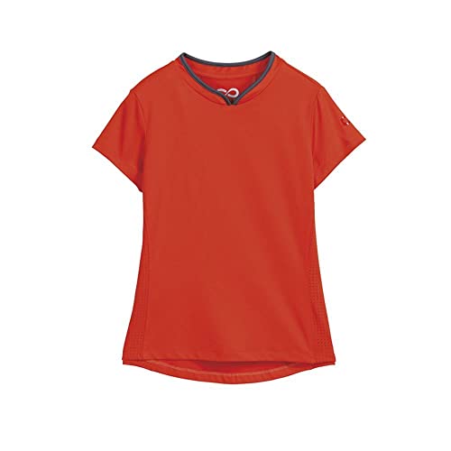 Dover Saddlery Stride Kids' Aria Shirt, X-Large, Inferno/Carbon