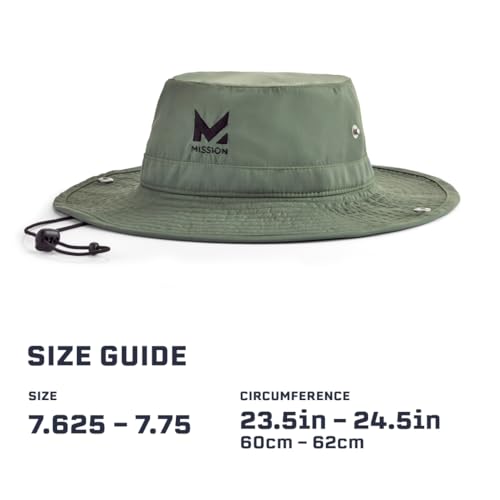 Image of MISSION Cooling Bucket Hat - Unisex Wide-Brim Hat for Men & Women - Lightweight, Foldable & Durable - Cools Up to 2 Hours