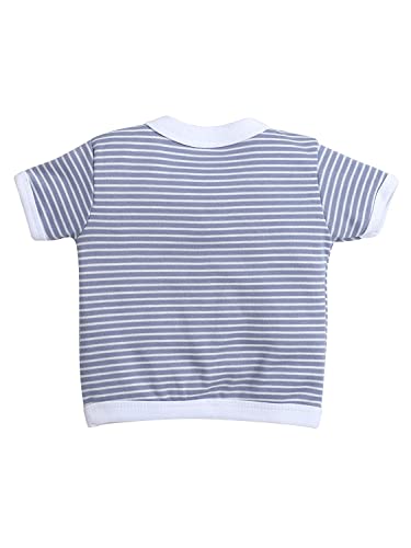 Image of Pooja Baby Baby Boys' & Baby Girls' T-Shirt Hosiery Cotton Clothing Jhabla /Vest Front Open T- Shirt with Snap Buttons Pack Of 4