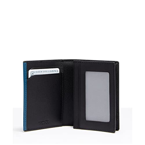Tumi - Nassau Gusseted Card Case Wallet For Men - Turquoise/Black #TOP1