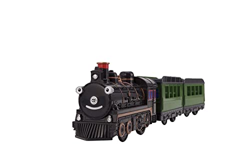 Titipo Electric Train Toy Steam - TiTipo The Little Train Animation Character Steam, with 2 Passenger Cars Included