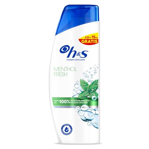 Champú anticaspa menthol fresh H&s botella 250 ml