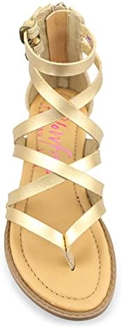 Blowfish Malibu Kids Girls Gladiator Sandal Wedge, Pearl Gold, 5 Big Kid | Image 2
