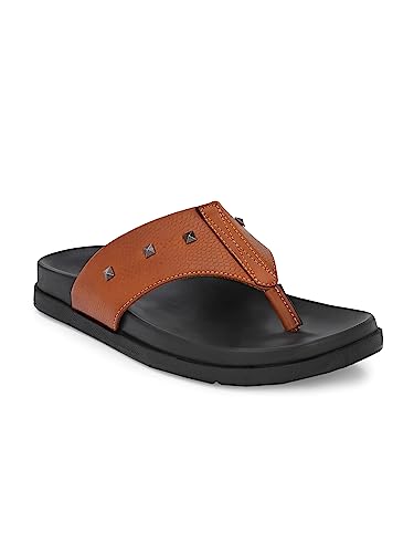 Image of San Frissco Men's Sandal with Cushioned Footbed /Ultra Soft Lightweight Durable Chappal with Bounce Back Upper Material /Festive Ethnic Wedding Slip on Slippers for Men