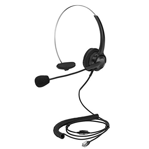 Afaneep Cuffie Telefono Fisso, RJ9 Cuffie con Microfono e Cancellazione di Rumore Fisso Monoaurale Cuffie per Ufficio Avaya Yealink Cisco Cisco AltiGen Huawei