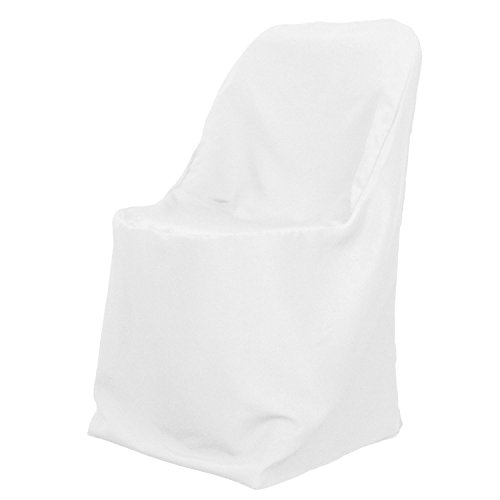 One-Day Sale: Up to 40% Off LinenTablecloth Polyester Folding Chair Cover White