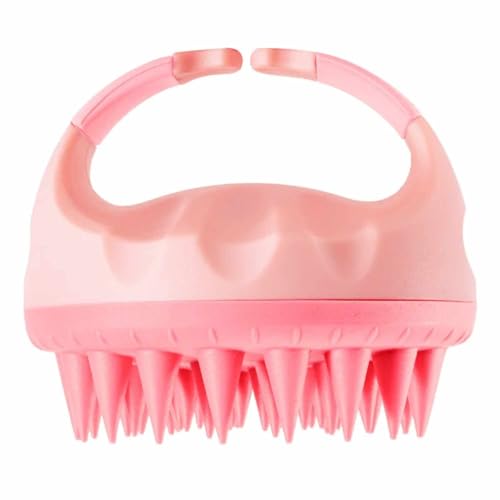 Cepillo Masajeador Capilar, Cepillo de Ducha para el Cuero Cabelludo, Cepillo de Champú y Masaje, Cepillo para Masaje de Cabeza, Masajeador de Pelo, Cepillo Estimulador, Silicona - Rosa