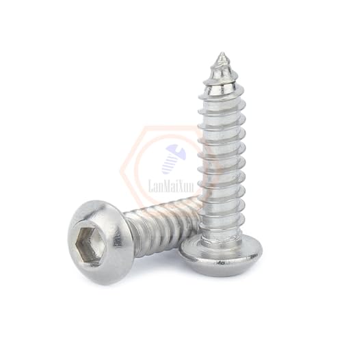Tornillos autorroscantes de acero inoxidable M4x25mm 50 pcs miniatura 3