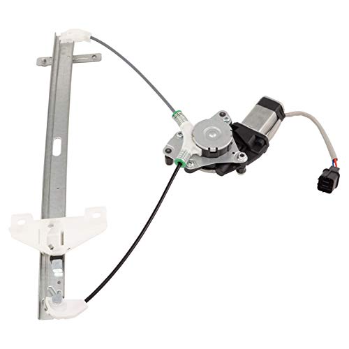 Image of TRQ Rear Right Power Window Regulator & Motor Assembly Passenger Side Compatible with 2003-2007 Honda Accord HO1551106 HO1551107
