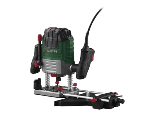 Parkside Fresadora de Superficie Router 1200W, POF 1200 C2, Router, Fijo, Metales no Ferrosos