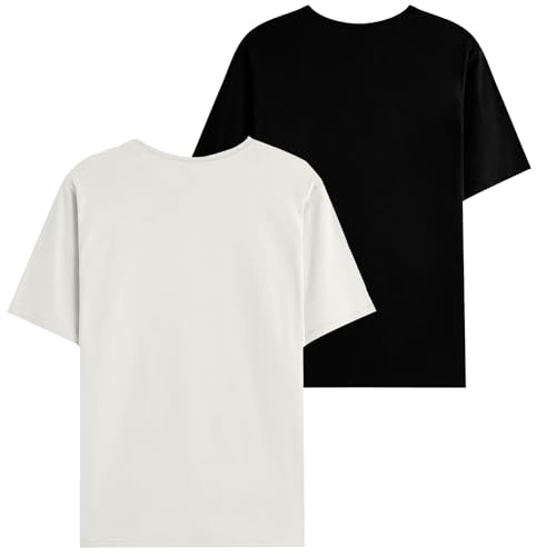 Image of JUGULAR Men's Half Sleeve Cotton Printed Combo Tshirt (Pack of 2)