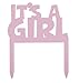 Produktbild Unique Party Supplies Einzigartige Kuchenpicks mit Schriftzug It's A Girl (8 Stück, Pink), (evtl. Nicht in Deutscher Sprache)