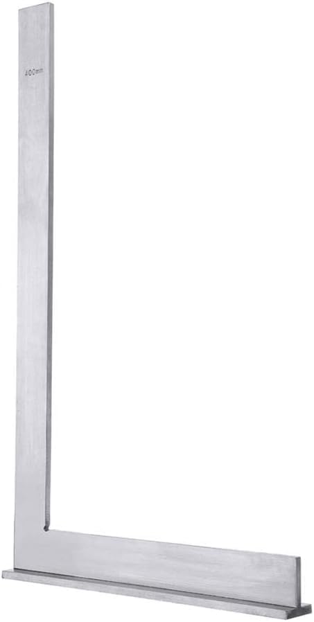 400x230mm Machinist Square 90º Right Angle Engineer Set with Seat Precision Ground Steel Hardened Angle Ruler