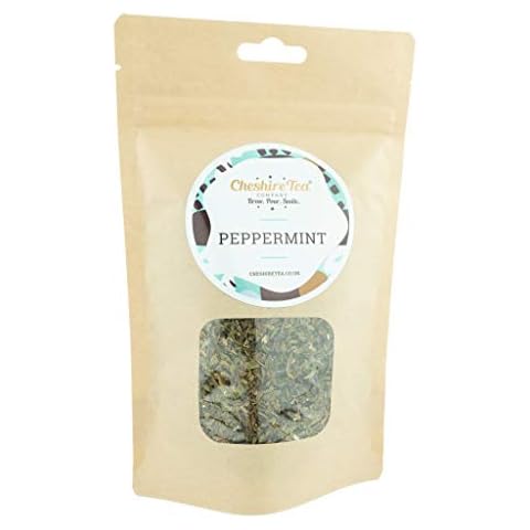 Cheshire Tea Company® Premium Peppermint (Strong) - 50g Ethically Sourced Caffeine Free Loose Leaf Herbal Tea Leaves Cover