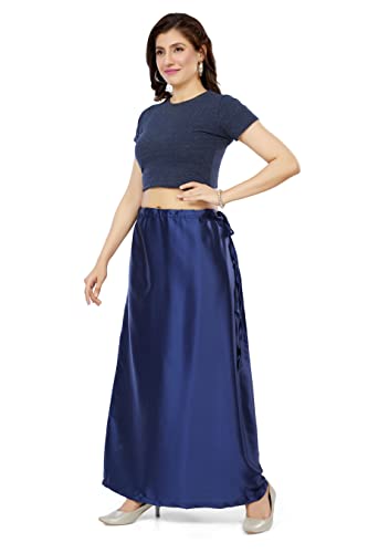 Image of Madhu Fashion Women's Satin Saree Petticoat Saree Underskirt