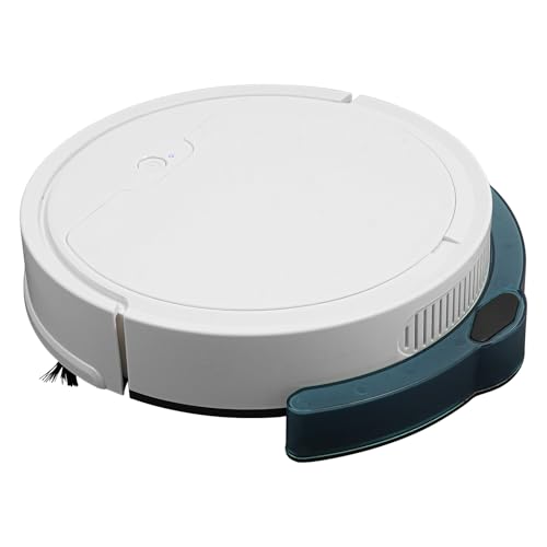 Amrgtucf Barredora 3 en 1, Barredora, Aspiradora, Azul, 30 * 27,8 * 6,8 Cm, Área de Aplicación 150 M², Se Puede Utilizar en Mármol, Baldosas de Cerámica, Madera y Otros Suelos Lisos y Planos (Blanco)