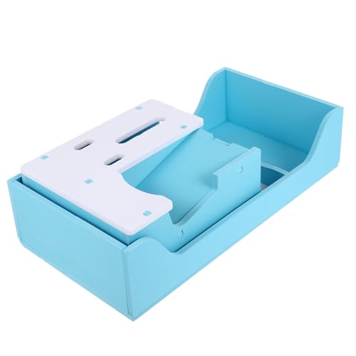 FONDOTIN ペット用品 フリース モルモット用ケージ ーナー ライナー おもちゃ ハムスター フィーダ キャリア 豚 干し草 ペットフードトレイ ねずみ ダニ ギニア マット Blue 竹