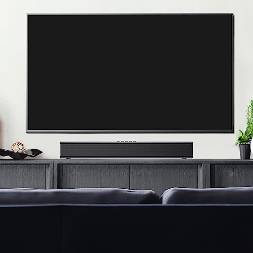 Image of OFFSIR Sound Bar for Smart TV, 50W Bluetooth 5.0 Soundbar with Coaxial /Optical /AUX /USB, 3 EQ Modes & Adjustable Bass /Treble, Compact Home Theater Surround Speaker for TV, Desktop PC, Gaming, Dorm