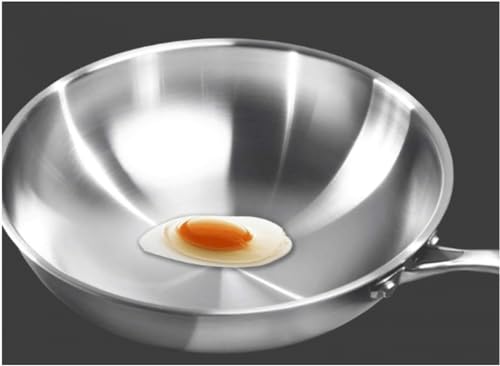 Wok de acero inoxidable, antiadherente, 30 cm miniatura 4