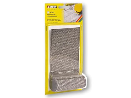 Noch 60312 Strada Strutturata "Cobblestone" 7,5 Cm Di Larghezza, 50 Cm Di Lunghezza, Colorato
