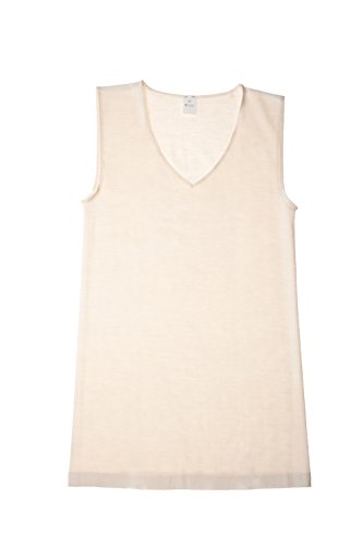 HOCOSA Organic Merino Wool Sleeveless Undershirt for Women, Size 38/US 8