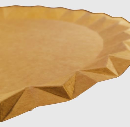 Genérico Platos Elegantes Kraft - Envio 24 h - Platos Desechable de Cartón Kraft - Platos para Cumpleaños, Bodas, Catering, eventos (600, 23)