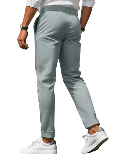 Image of Noble Monk Mens Mid Rise Formal Pants | Stylish Regular Fit Wear Trousers for Office Or Party | Solid Formal Trouser