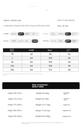 Men Winter Niche Textured Pattern Versatile Comfortable Warm V-Neck Knit Sweater Vests4