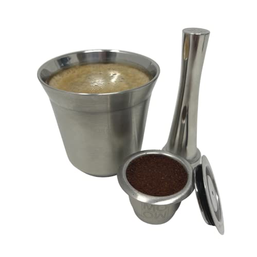 Monday Morning Capsule Réutilisable en Inox Compatible Nespresso (2 Capsules + 1 Tamper) - Image 5